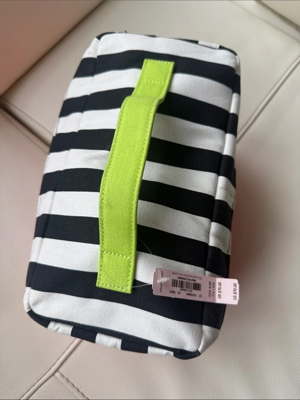 Victoria's Secret Sexy Little Things Striped‎ Canvas Organizer Bag - Picture 6 of 15